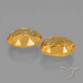 Gemme di Citrino Arancio Dorato Profondo naturale da 3.14 ct, Ovale, VVS-VS
