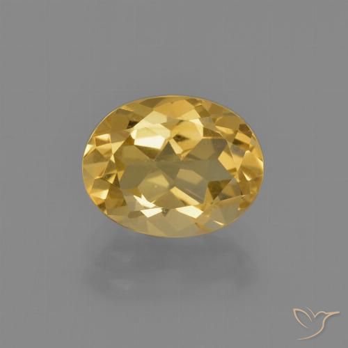 1.90ct Naturale Oro medio Citrino, Ovale, VVS-VS