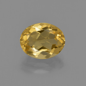 Citrino Giallo oro naturale da 1.91 ct, Taglio ovale, VS