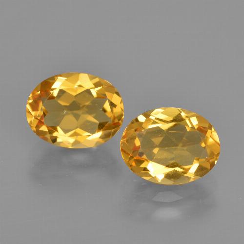Citrino naturale dorato da 3,36 ct, taglio ovale, VVS-VS