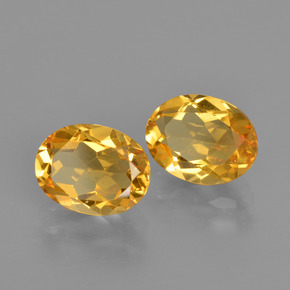 Citrino naturale dorato da 3,36 ct, taglio ovale, VVS-VS