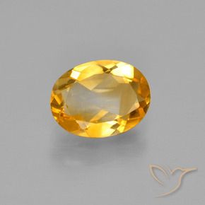Citrino Arancio Dorato Profondo naturale da 1.38 ct, Ovale, VS