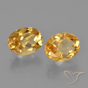 Citrino naturale dorato da 3,69 ct, taglio ovale, VVS-VS