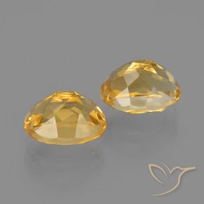 Gemme di citrino arancio chiaro-oro naturale da 3,82 ct, taglio ovale, VVS-VS