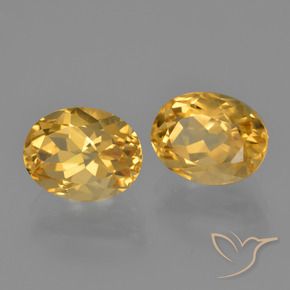Gemme di Citrino Arancio chiaro-Oro naturale da 4.13 ct, Ovale, VVS-VS