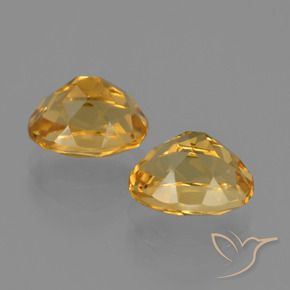 Gemme di Citrino Arancio chiaro-Oro naturale da 4.13 ct, Ovale, VVS-VS