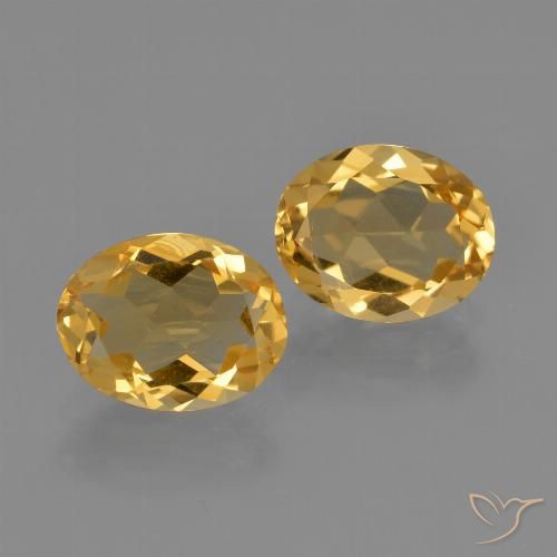 3.26ctw Naturale Arancio Dorato Profondo Citrino, Ovale, VVS
