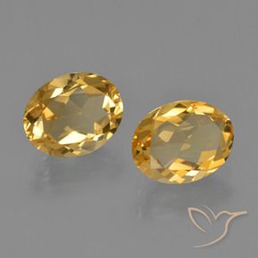 Gemme di Citrino Arancio Dorato Profondo naturale da 3.26 ct, Ovale, VVS