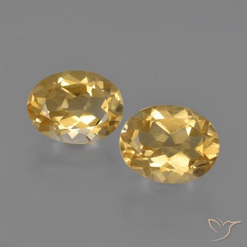 Gemme di Citrino Arancio-Oro naturale da 3.41 ct, Ovale, VVS-VS