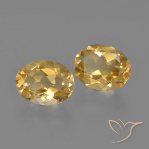 Gemme di Citrino Arancio-Oro naturale da 3.41 ct, Ovale, VVS-VS
