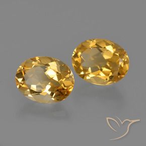 Citrino naturale dorato da 3,64 ct, taglio ovale, VVS-VS
