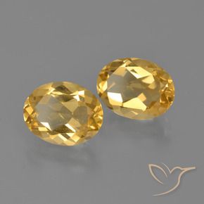 Gemme di Citrino Arancio Dorato Profondo naturale da 3.06 ct, Ovale, VVS-VS