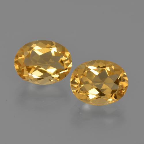 Citrino naturale dorato da 3,46 ct, taglio ovale, VVS-VS