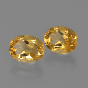 Citrino naturale dorato da 3,46 ct, taglio ovale, VVS-VS