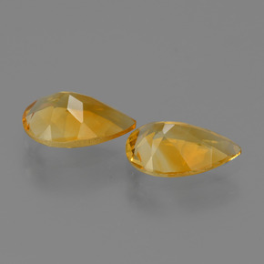 Citrino naturale dorato da 2,00 ct, taglio a pera, VVS-VS