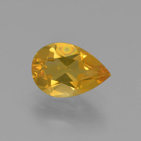 Citrino Giallo oro naturale da 1.18 ct, Forma a pera, VS