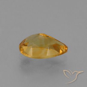 Citrino Arancio-Oro naturale da 1.28 ct, Forma a pera, VVS