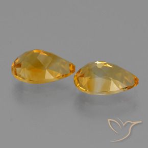 Gemme di Citrino Arancio intenso-OroG naturale da 2.37 ct, Forma a pera, VVS-VS