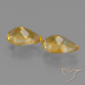 Gemme di Citrino Arancio Scuro-Oro naturale da 2.27 ct, Forma a pera, VS