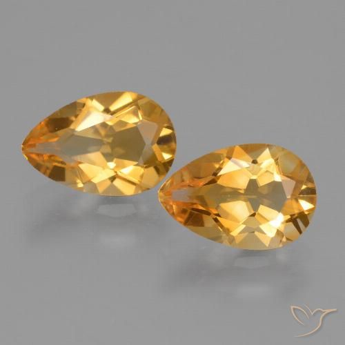 2.24ctw Naturale Oro Citrino, Forma a pera, VVS-VS