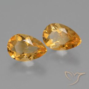 Gemme di Citrino Oro naturale da 2.24 ct, Forma a pera, VVS-VS