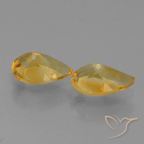 Gemme di Citrino Arancio Scuro-Oro naturale da 2.17 ct, Forma a pera, VVS-VS