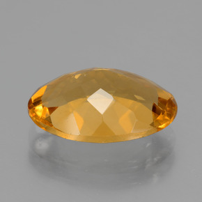 Citrino naturale dorato da 3,71 ct, taglio ovale, VVS-VS
