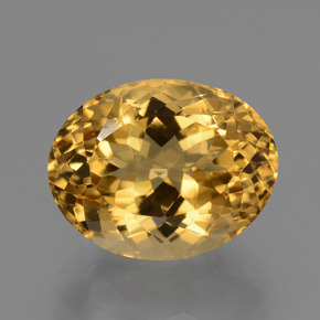 Citrino Arancio Dorato Profondo naturale da 7.57 ct, Taglio ovale, VVS