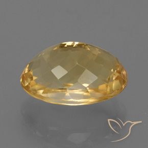 Citrino Dorato medio-scuro naturale da 7.95 ct, Ovale, VVS