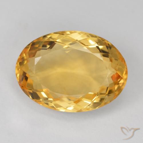7.71ct Naturale Dorato medio-scuro Citrino, Ovale, VVS-VS