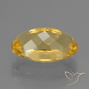 Citrino Dorato medio-scuro naturale da 6.41 ct, Ovale, VVS