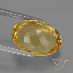 Citrino Dorato naturale da 5.26 ct, Ovale, VVS