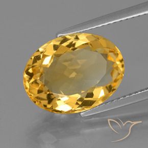 Citrino Arancio Dorato Profondo naturale da 5.51 ct, Ovale, VVS