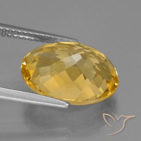 Citrino Arancio Dorato Profondo naturale da 5.51 ct, Ovale, VVS