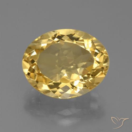 5.09ct Naturale Dorato Citrino, Ovale, VVS