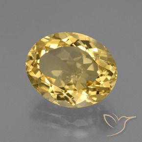 Citrino Dorato naturale da 5.09 ct, Ovale, VVS