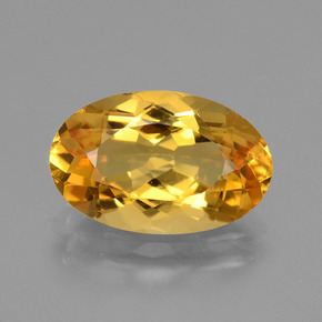 Citrino Arancio intenso-OroG naturale da 3.78 ct, Taglio ovale, VVS