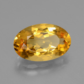Citrino Arancio intenso-OroG naturale da 3.78 ct, Taglio ovale, VVS