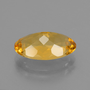 Citrino Arancio intenso-OroG naturale da 3.78 ct, Taglio ovale, VVS