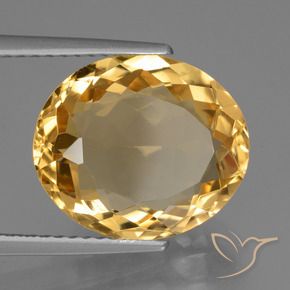 Citrino Arancio Dorato Profondo naturale da 6.02 ct, Ovale, VVS