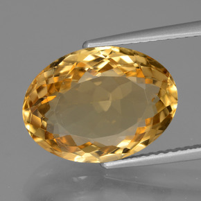 Citrino Arancio-Oro naturale da 6.55 ct, Taglio ovale, VVS