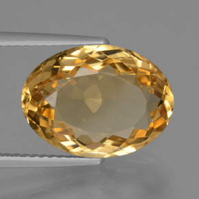 Citrino Arancio-Oro naturale da 6.55 ct, Taglio ovale, VVS