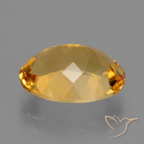 Citrino Arancio Dorato Profondo naturale da 5.25 ct, Ovale, VVS-VS