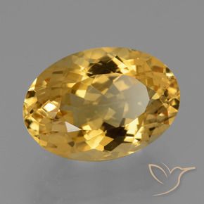 Citrino Arancio Dorato Profondo naturale da 6.22 ct, Taglio ovale, VVS-VS