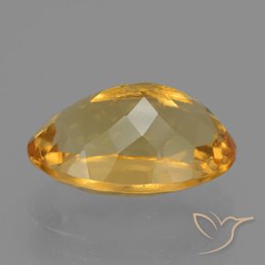 Citrino Arancio Dorato Profondo naturale da 6.22 ct, Taglio ovale, VVS-VS