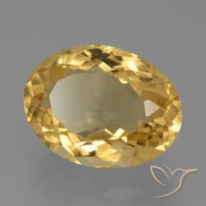 Citrino Arancio dorato naturale da 6.85 ct, Ovale, VVS