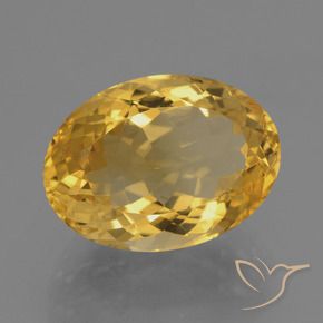 Citrino Arancio Dorato Profondo naturale da 6.97 ct, Ovale, VVS