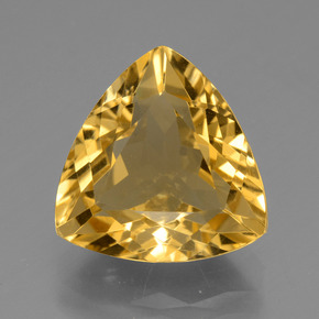 Citrino naturale oro da 5,96 ct, trillion, VS