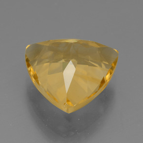 Citrino naturale oro da 5,96 ct, trillion, VS