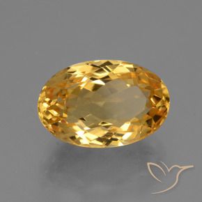 Citrino Dorato scuro naturale da 4.73 ct, Ovale, VVS